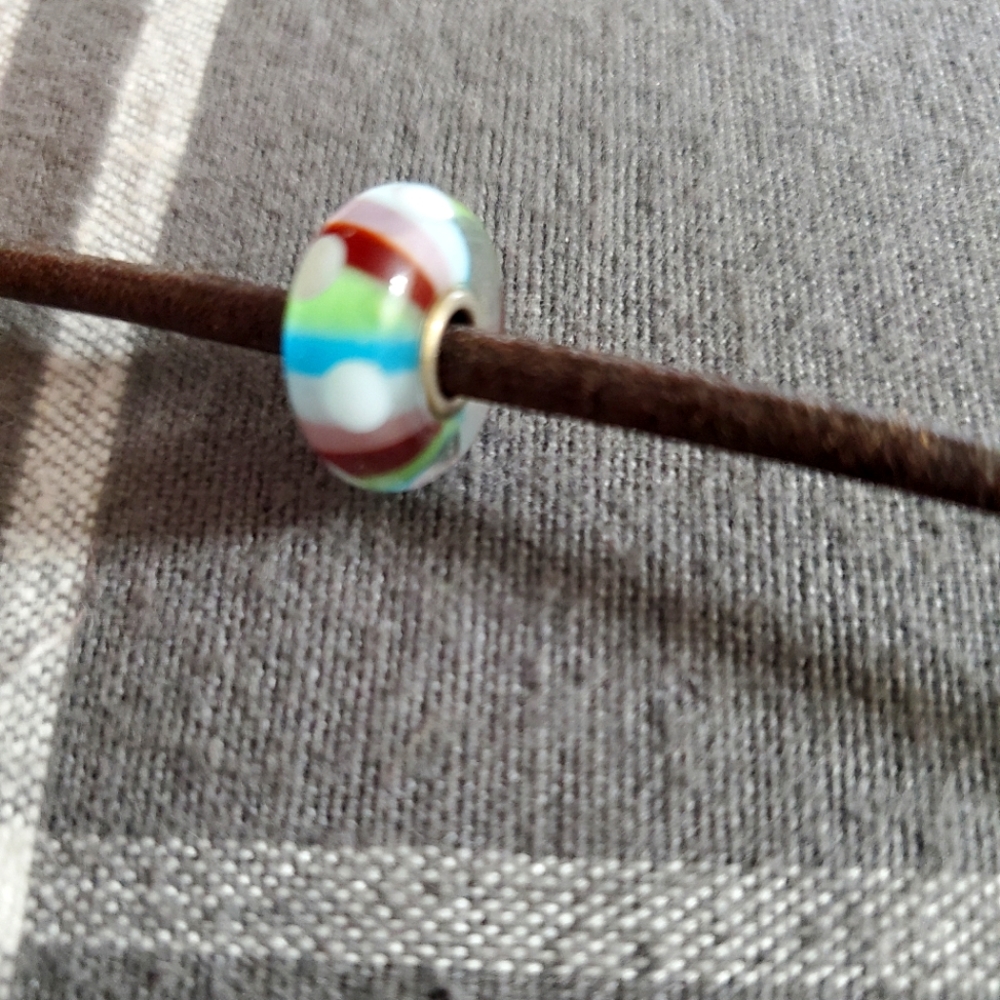 Trollbeads Authentic Stripe Glass bead